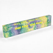 Porte-nom Pour Bureau TypeDye