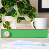 Porte-nom Pour Bureau un arrière - plan vert avec une bordure blanche