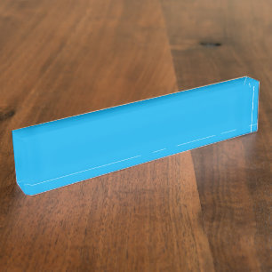 Porte-nom Pour Bureau Un ciel bleu vif avec quelques clous blancs épars