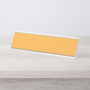 Porte-nom Pour Bureau Un mélange de teintes jaune et orange crée un vibr