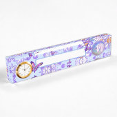 Porte-nom Pour Bureau un paradis mauve