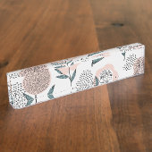 Porte-nom Pour Bureau Un rose (Taille)