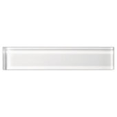 Porte-nom Pour Bureau Un triangle blanc équilatéral centré sur une plain (Devant)