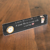 Porte-nom Pour Bureau Une bonne plaque de bureau (Taille)