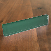 Porte-nom Pour Bureau (Une conception vert-foncé avec se fanent) ~ VERT (Taille)
