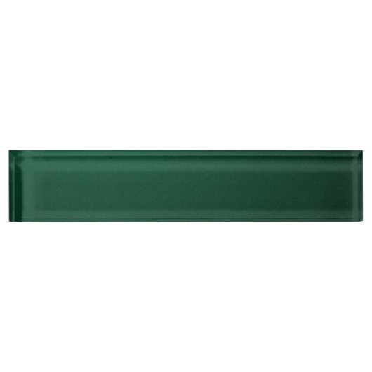 Porte-nom Pour Bureau (Une conception vert-foncé avec se fanent) ~ VERT (Devant)