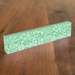 Porte-nom Pour Bureau Une fougère verte et luxuriante avec des frondes d