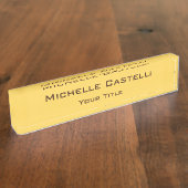 Porte-nom Pour Bureau Unique professionnel classique simple (Taille)