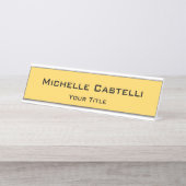 Porte-nom Pour Bureau Unique professionnel classique simple (Devant)