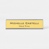 Porte-nom Pour Bureau Unique professionnel classique simple (Devant)