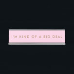 Porte-nom Pour Bureau Unique Rose Novelty Funny Desk Nom Plate<br><div class="desc">Les plaques de nom de bureau amusantes sont des plaques de bureau amusantes et des panneaux de bureau pour les bureaux avec votre jeu de mots de nouveauté préféré, une citation de joker. Nos plaques de nom amusantes qui peuvent être utilisées comme plaque de bureau personnalisée ou plaque de nom...</div>