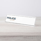 Porte-nom Pour Bureau Unité de police K9 (Devant)