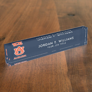Porte-nom Pour Bureau Université d'Auburn AU Auburn