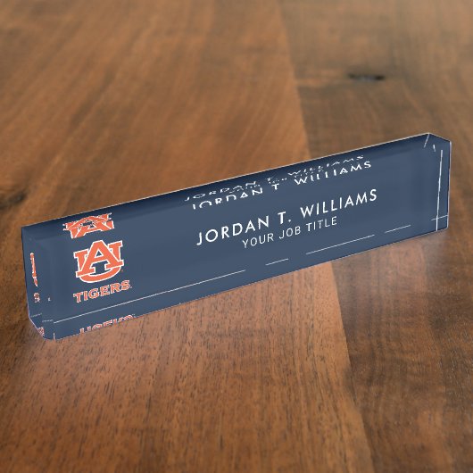 Porte-nom Pour Bureau Université d'Auburn | Auburn (Taille)