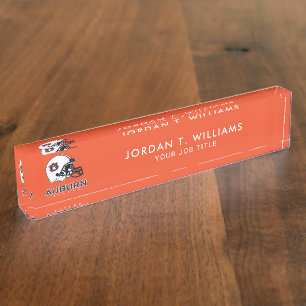 Porte-nom Pour Bureau Université d'Auburn Auburn Football