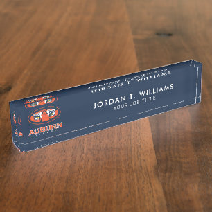 Porte-nom Pour Bureau Université d'Auburn Auburn Tigers