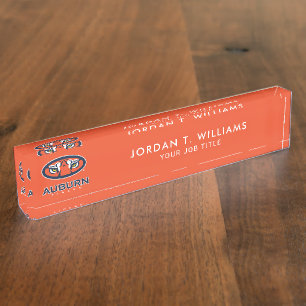 Porte-nom Pour Bureau Université d'Auburn Auburn Tigers