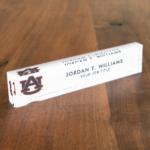 Porte-nom Pour Bureau Université d'Auburn Auburn UA Logo