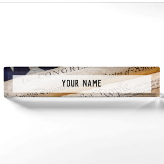 Porte-nom Pour Bureau US Founding Documents