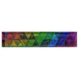 Porte-nom Pour Bureau Verre de fierté