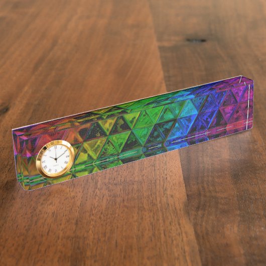 Porte-nom Pour Bureau Verre de fierté (Taille)