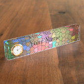 Porte-nom Pour Bureau Verre retenu par Shirley Taylor (Taille)