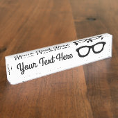 Porte-nom Pour Bureau Verres futés (Taille)