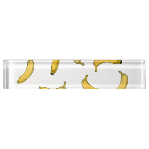 Porte-nom Pour Bureau Version de croquis de motif Banana