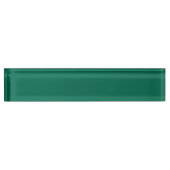 Porte-nom Pour Bureau Vert bouteille (couleur solide) (Devant)