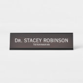 Porte-nom Pour Bureau vétérinaire (Devant)