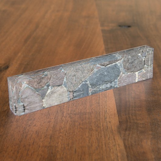 Porte-nom Pour Bureau vieille pierre (Taille)