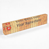Porte-nom Pour Bureau Viking Valentine