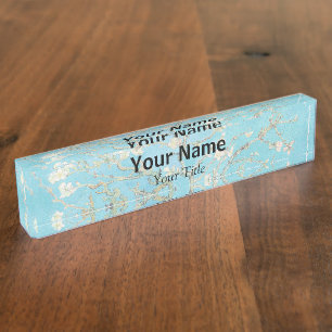 Porte-nom Pour Bureau Vincent van Gogh - Floraison des amandiers