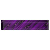 Porte-nom Pour Bureau violet, motif moderne (Devant)