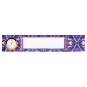 Porte-nom Pour Bureau Violet W3