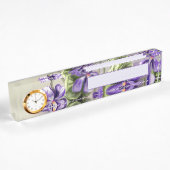 Porte-nom Pour Bureau violettes dans un bocal de lune