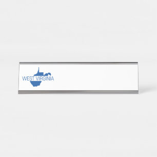 Porte-nom Pour Bureau Virginie-Occidentale