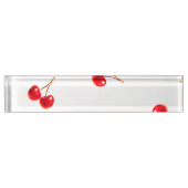 Porte-nom Pour Bureau Vivid Cherry Motif (Devant)