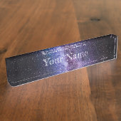 Porte-nom Pour Bureau Voie lactée couleurs vives (Taille)