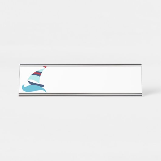 Porte-nom Pour Bureau Voilier (Devant)