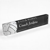 Porte-nom Pour Bureau Volleyball avec le nom