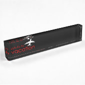 Porte-nom Pour Bureau Vols en vacances