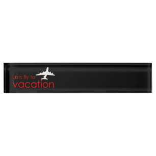 Porte-nom Pour Bureau Vols en vacances