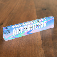 Votre logo d'entreprise Holographic Artsy personna