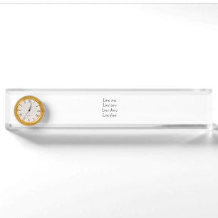Porte-nom Pour Bureau Votre message ici ajoutez le nom du texte image ci