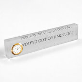 PORTE-NOM POUR BUREAU VOUS AVEZ UNE MINUTE !