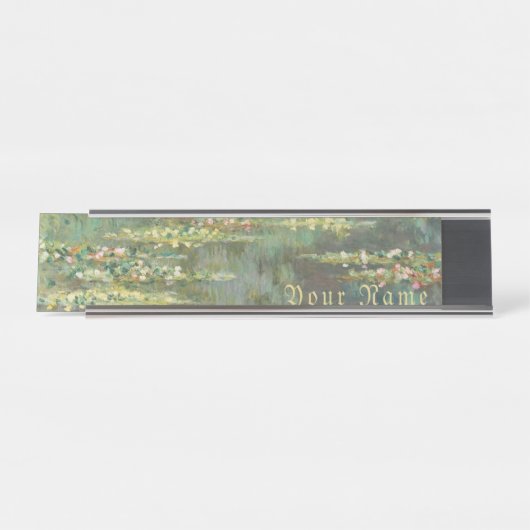 Porte-nom Pour Bureau Water Lily Pond Claude Monet (Devant)