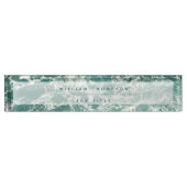 Porte-nom Pour Bureau Waves Blue Green (Devant)