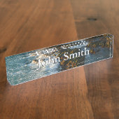 Porte-nom Pour Bureau Where the Ocean Meets the Rocks (Taille)