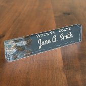 Porte-nom Pour Bureau Where the Ocean Meets the Rocks (Taille)